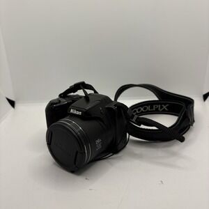 Nikon COOLPIX L330 20.2MP 26x Zoom‎ Digital Camera - Black Great Condition